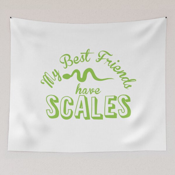 Item preview, My best friends have scales (cute SNAKE design) designed and sold by jazzydevil.