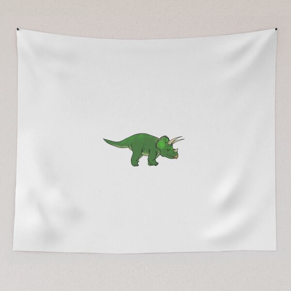 Item preview, green friendly triceratops designed and sold by Ibijau.