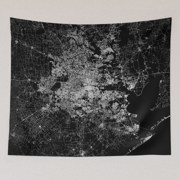 Item preview, Houston map Texas designed and sold by linelinelines.