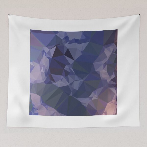 Item preview, Bluebonnet Blue Orange Abstract Low Polygon Background designed and sold by retrovectors.