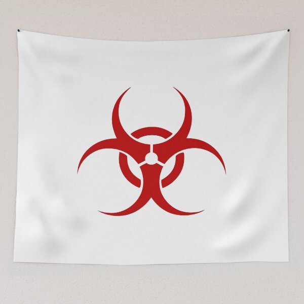 Aperçu de l'œuvre symbole de danger biologique poison toxique créée et vendue par huggymauve.