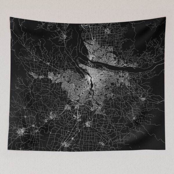 Item preview, Portland map Oregon designed and sold by linelinelines.