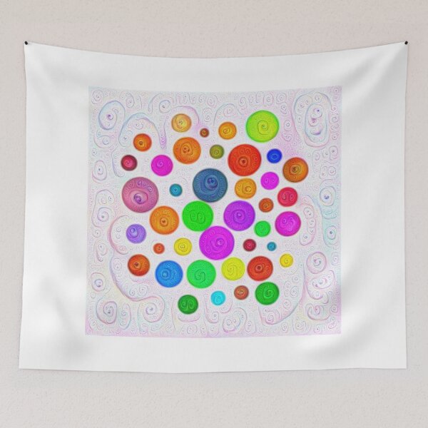 Item preview, #DeepDream Color Circles Visual Areas 5x5K v1448374069 designed and sold by blackhalt.