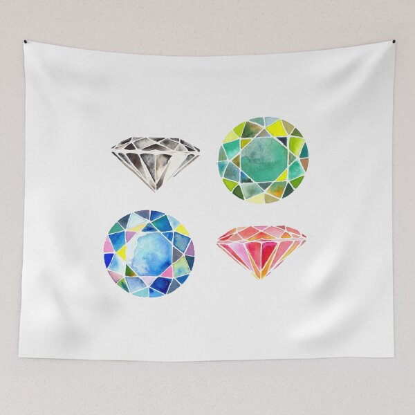 Item preview,  Watercolor Diamonds – April Birthstone designed and sold by sadiesavesit.