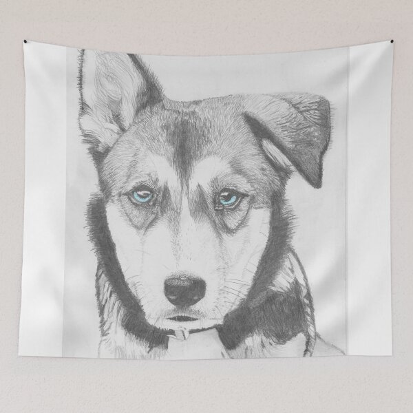Item preview, Husky Shepherd Cross with Blue Eyes designed and sold by DavidASmith.