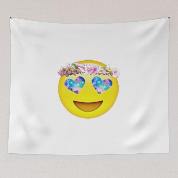 Item preview, Flower Crown Galaxy Eyes Emoji designed and sold by Lucie Duah.