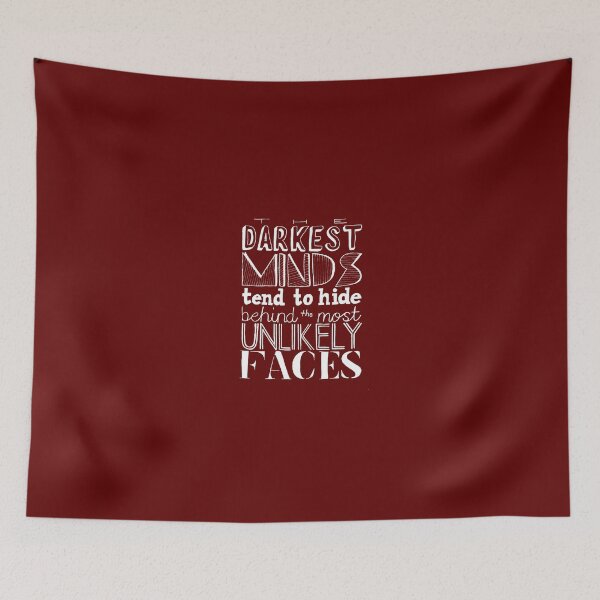 Item preview, The Darkest Minds Tend to Hide Behind the Most Unlikely Faces (Inverse) designed and sold by Kitmagic.