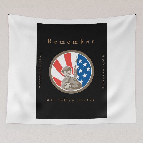 Item preview,  Memorial Day Greeting Card American WWII Soldier Flag designed and sold by patrimonio.