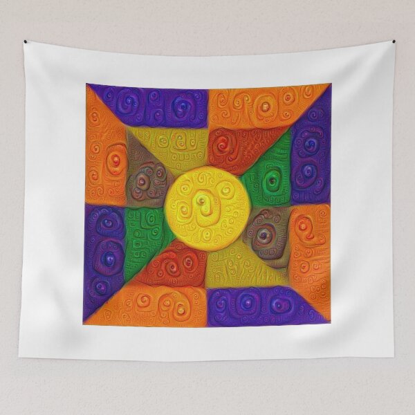 Item preview, DeepDream Color Squares Visual Areas 5x5K v20 designed and sold by blackhalt.