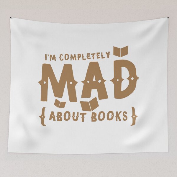 Item preview, I'm completely MAD about books! designed and sold by jazzydevil.