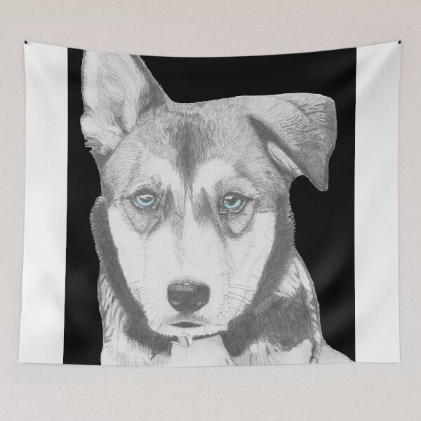 Item preview, Husky Shepherd Crossbreed with Blue Eyes designed and sold by DavidASmith.