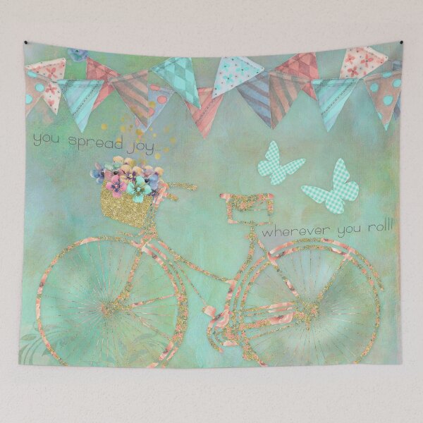 Item preview, You Spread Joy Wherever You Roll happy art designed and sold by Glimmersmith.