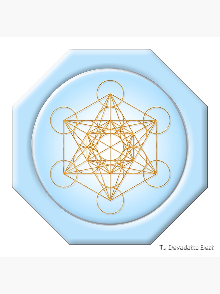 "Sacred Geometry of the Metatron Cube Mystical Diagram Gift Idea" Art