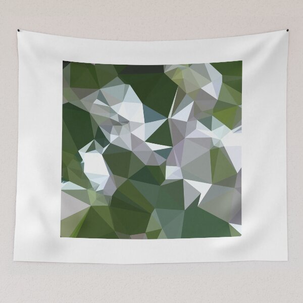 Item preview, Castleton Green Abstract Low Polygon Background designed and sold by retrovectors.