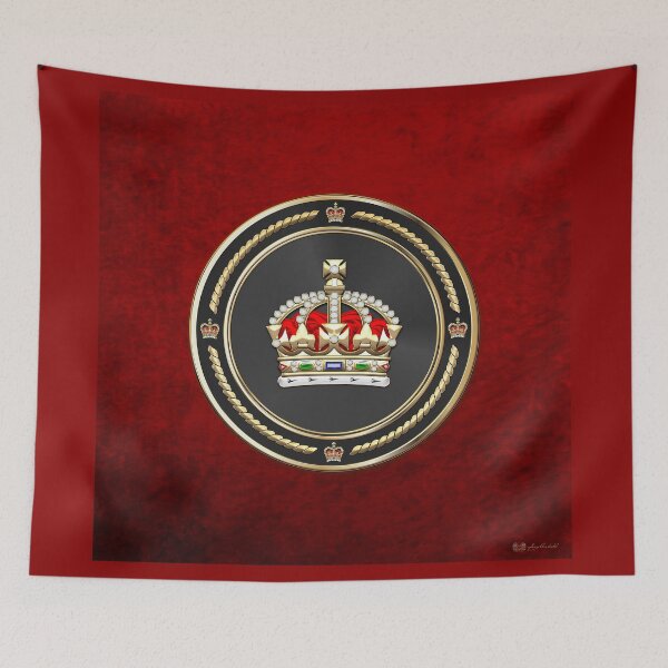 Item preview, Imperial Tudor Crown over Red Velvet designed and sold by Serge Averbukh Art Studio.