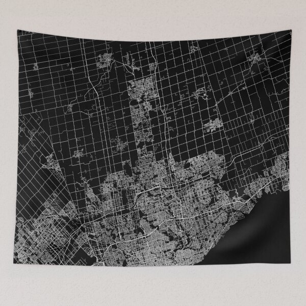 Item preview, Toronto map Canada designed and sold by linelinelines.
