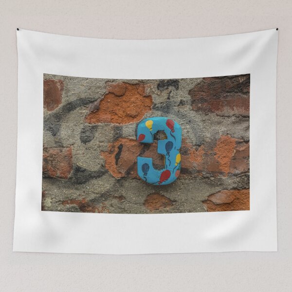 Item preview, Number three on a house wall designed and sold by JPopov.