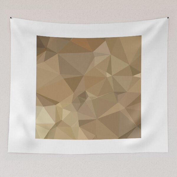 Item preview, Burlywood Brown Abstract Low Polygon Background designed and sold by retrovectors.