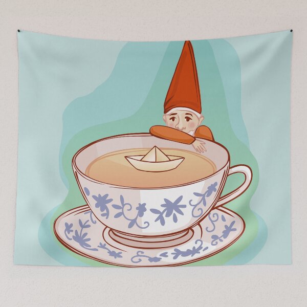 Item preview, fairytale dwarf during teatime designed and sold by nuanz.