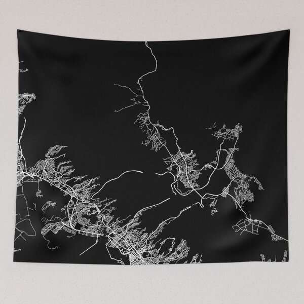 Item preview, Honolulu map Hawaii designed and sold by linelinelines.