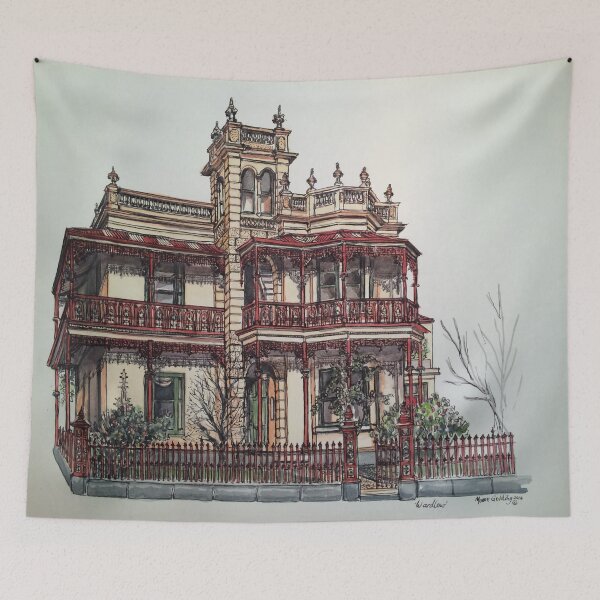 Item preview, Phryne Fisher's house 'Wardlow'©.  designed and sold by Elizabeth Moore Golding.