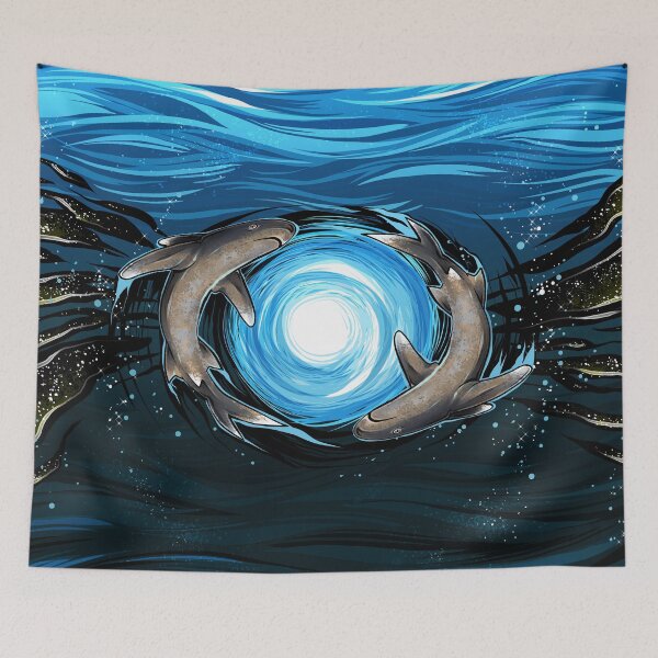 Item preview, Shark Mandala designed and sold by Catus.