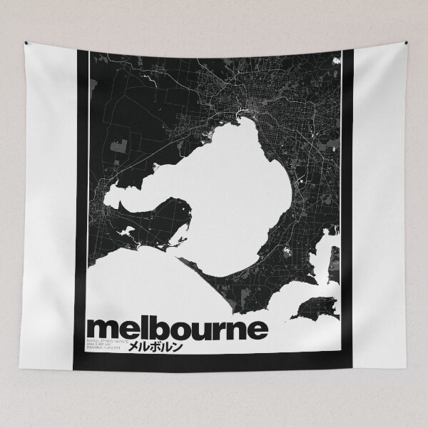 Item preview, Melbourne Map designed and sold by timcostello.