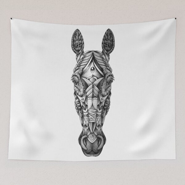 Aperçu de l'œuvre Ornate Horse Head créée et vendue par psydrian.
