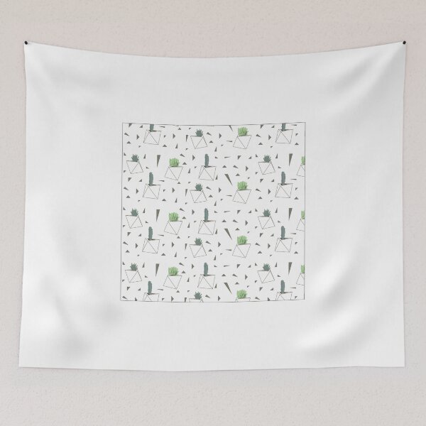 Item preview, Succulents and Triangles designed and sold by H. Doucette Studio.