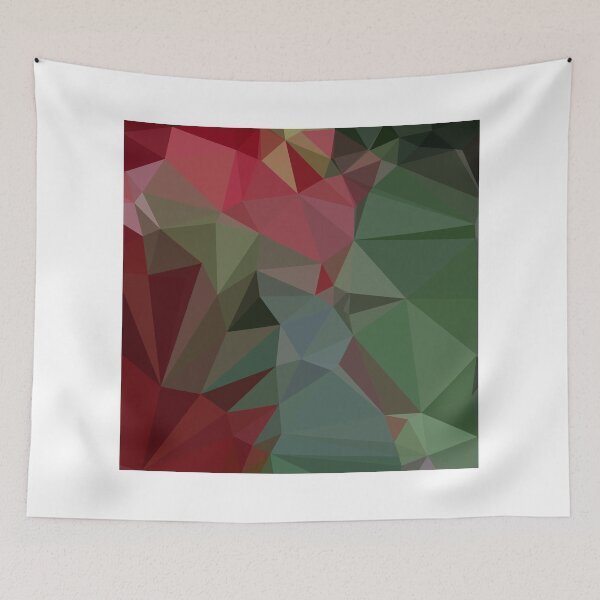 Item preview, Deep Carmine Pink Abstract Low Polygon Background designed and sold by retrovectors.