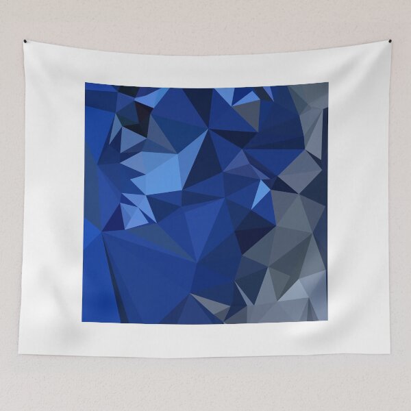 Item preview, Catalina Blue Abstract Low Polygon Background designed and sold by retrovectors.