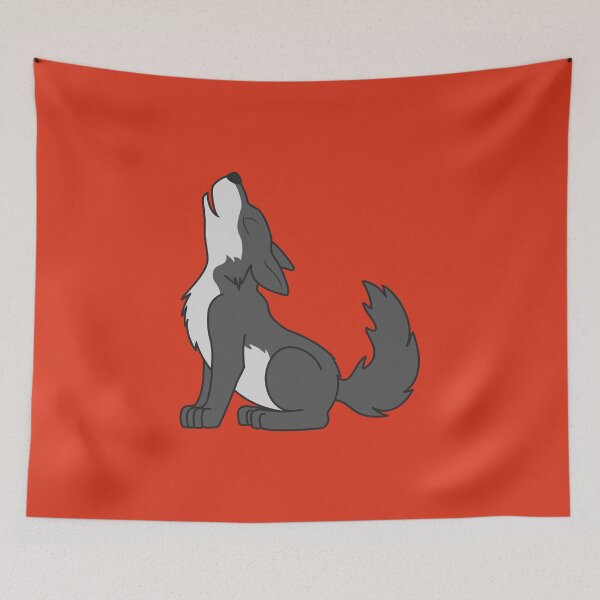Item preview, Gray Howling Wolf Pup designed and sold by Grifynne.