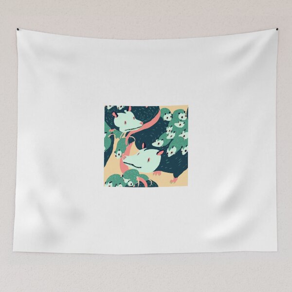 Item preview, Seamless Possum Pattern designed and sold by shreddednettles.