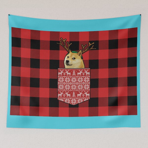 Item preview, Doge Lumberjack Christmas Pocket designed and sold by Eliotmad.