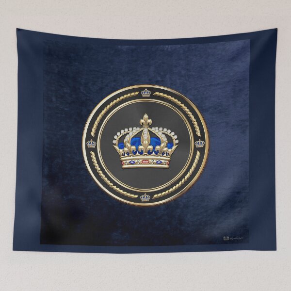 Item preview, Royal Crown of France over Blue Velvet designed and sold by Serge Averbukh Art Studio.