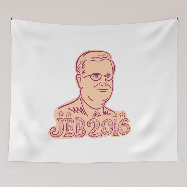 Item preview, Jeb Bush 2016 President Cartoon designed and sold by retrovectors.