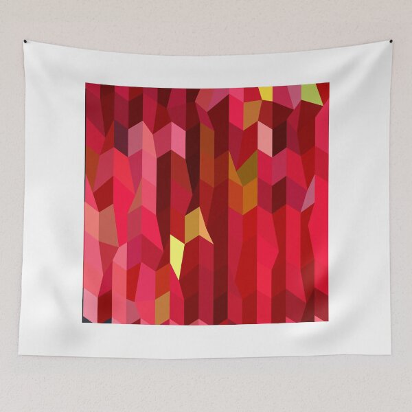 Item preview, Cardinal Red Abstract Low Polygon Background designed and sold by retrovectors.