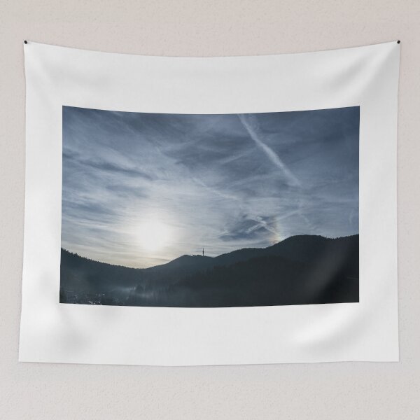 Item preview, Silver Mist and Rainbow Sundog - A Beautiful Mountain View designed and sold by Georgia Mizuleva.