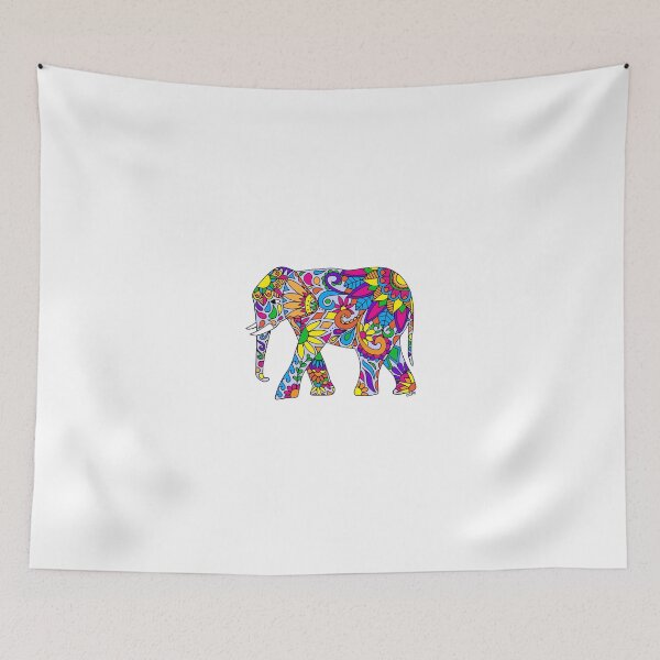 Item preview, Colorful Tribal Elephant designed and sold by Corey Paige Designs.