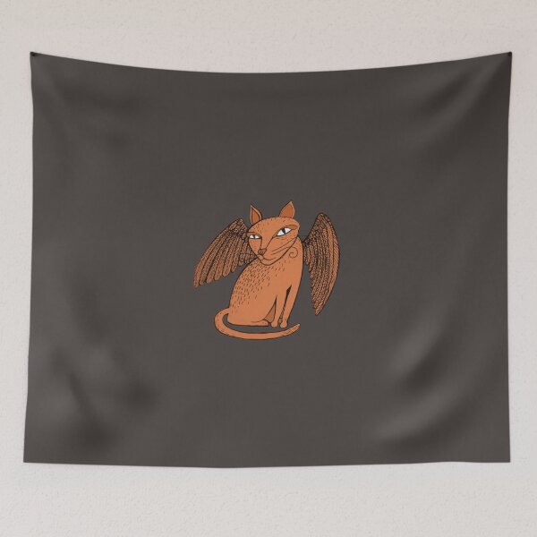 Item preview, Winged cat designed and sold by Neta Manor.
