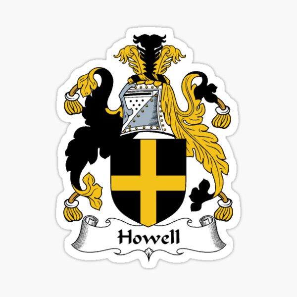 "Howell Family Crest Sticker" Sticker for Sale by teaganhowell Redbubble