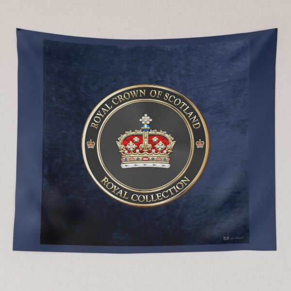 Item preview, Royal Collection - Crown of Scotland over Blue Velvet designed and sold by Serge Averbukh Art Studio.