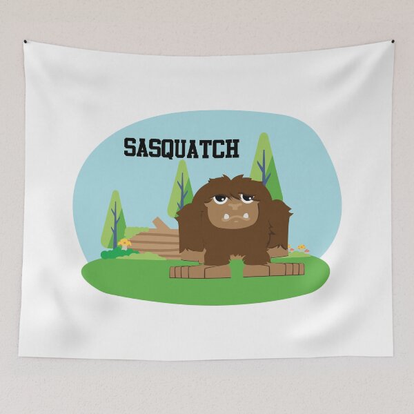 Item preview, Cute Cartoon Sasquatch designed and sold by Hedgie Designs.