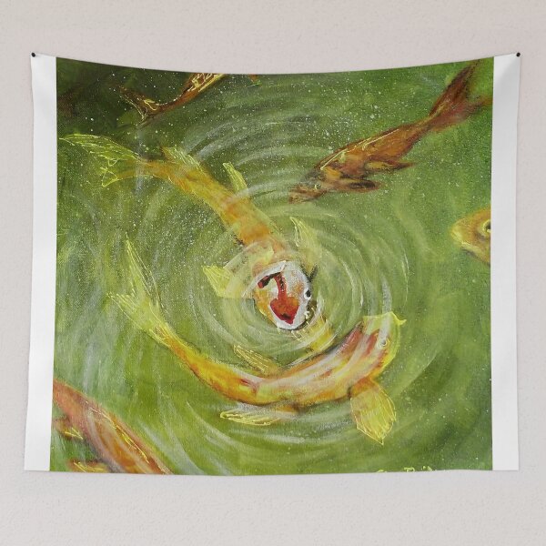Item preview, Koi Fish Pond II designed and sold by Cherie Roe Dirksen.
