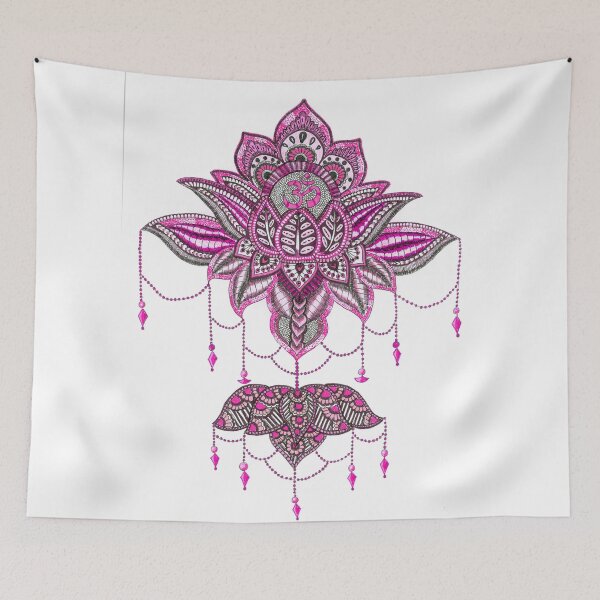 Item preview, The ornate Pink Lotus designed and sold by Rashmi's Art Shop.