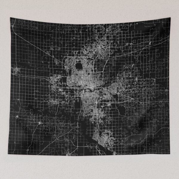 Item preview, Oklahoma City map  designed and sold by linelinelines.