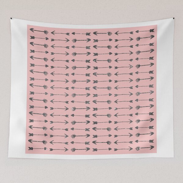 Item preview, Elegant Printed Girly Pink & Black Glitter Arrows designed and sold by Blkstrawberry.