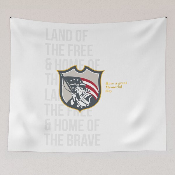 Item preview, Memorial Day Greeting Card Patriot Holding American Flag designed and sold by patrimonio.