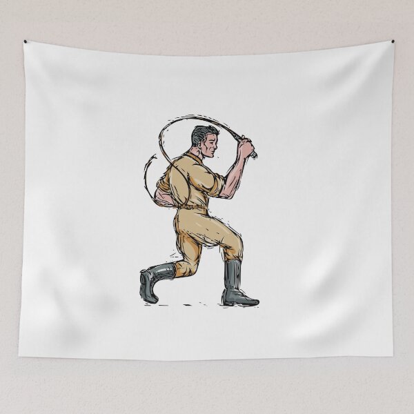 Item preview, Lion Tamer Bullwhip Isolated Drawing designed and sold by patrimonio.
