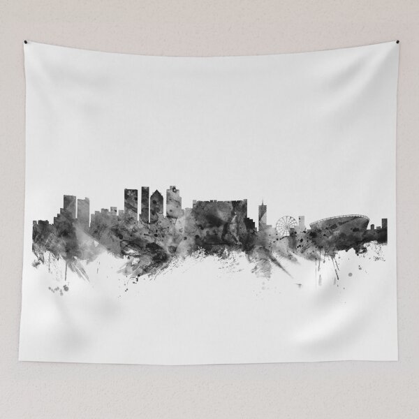 Aperçu de l'œuvre Cape Town South Africa Skyline créée et vendue par ArtPrints.